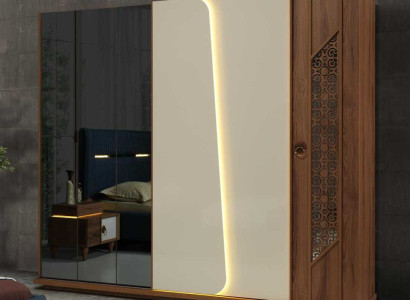 Wardrobe Brown Luxury Furniture Italian Furnishings Bedroom